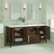 James Martin Vanities 72'' Double Vanity, Mid Century Walnut w/ 3 CM Arctic Fall Solid Surface Top 485-V72-WLT-3AF - alternate 2